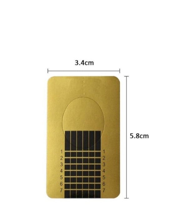 Set 500 sabloane dreptunghiulare pentru constructie unghii [2]