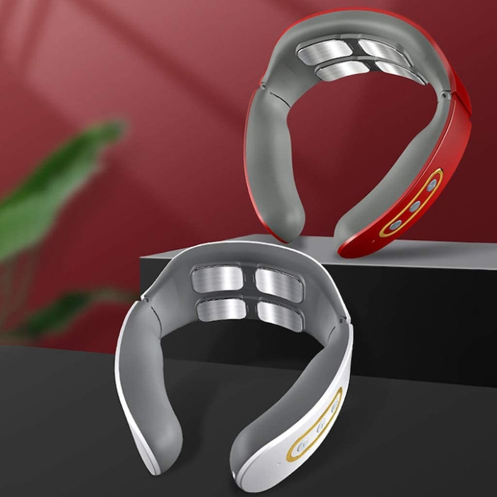 Aparat de Masaj Cervical cu Impuls Electromagnetic pentru durerile de gat si spate , 4 Electrozi, 6 tipuri de masaj, 9 nivele de intensitate [6]