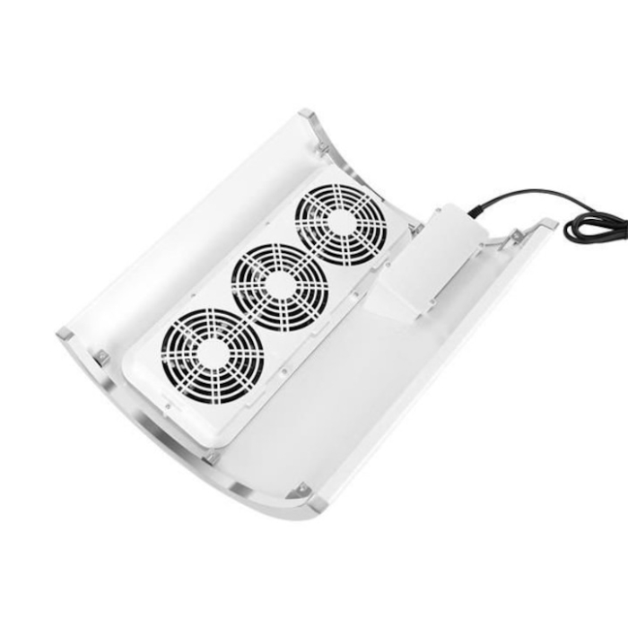 Aspirator de praf, UBX, cu 3 ventilatoare, suport de mana moale si confortabil, 2 saculeti refolosibili, 40W, 34x28x9.5cm, alb [5]