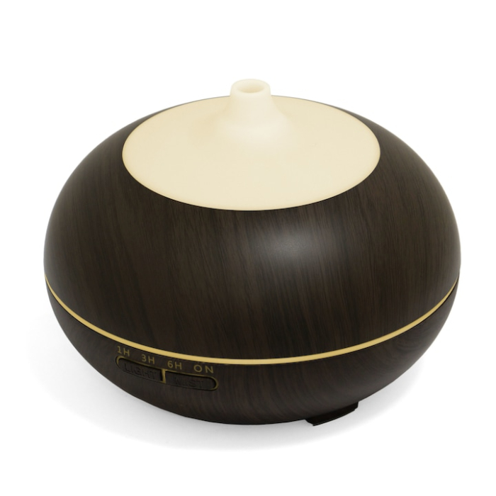 Difuzor Ulei/Aromaterapie cu ultrasunete 550ml, 8 culori LED, Telecomanda, Silentios, Oprire automata, Stejar inchis [6]