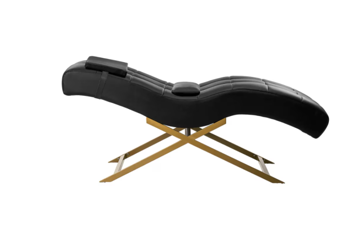 Fotoliu de relaxare, ZoePRO COOL, canapea cosmetica, perne suplimentare, negru 180x70cm [2]