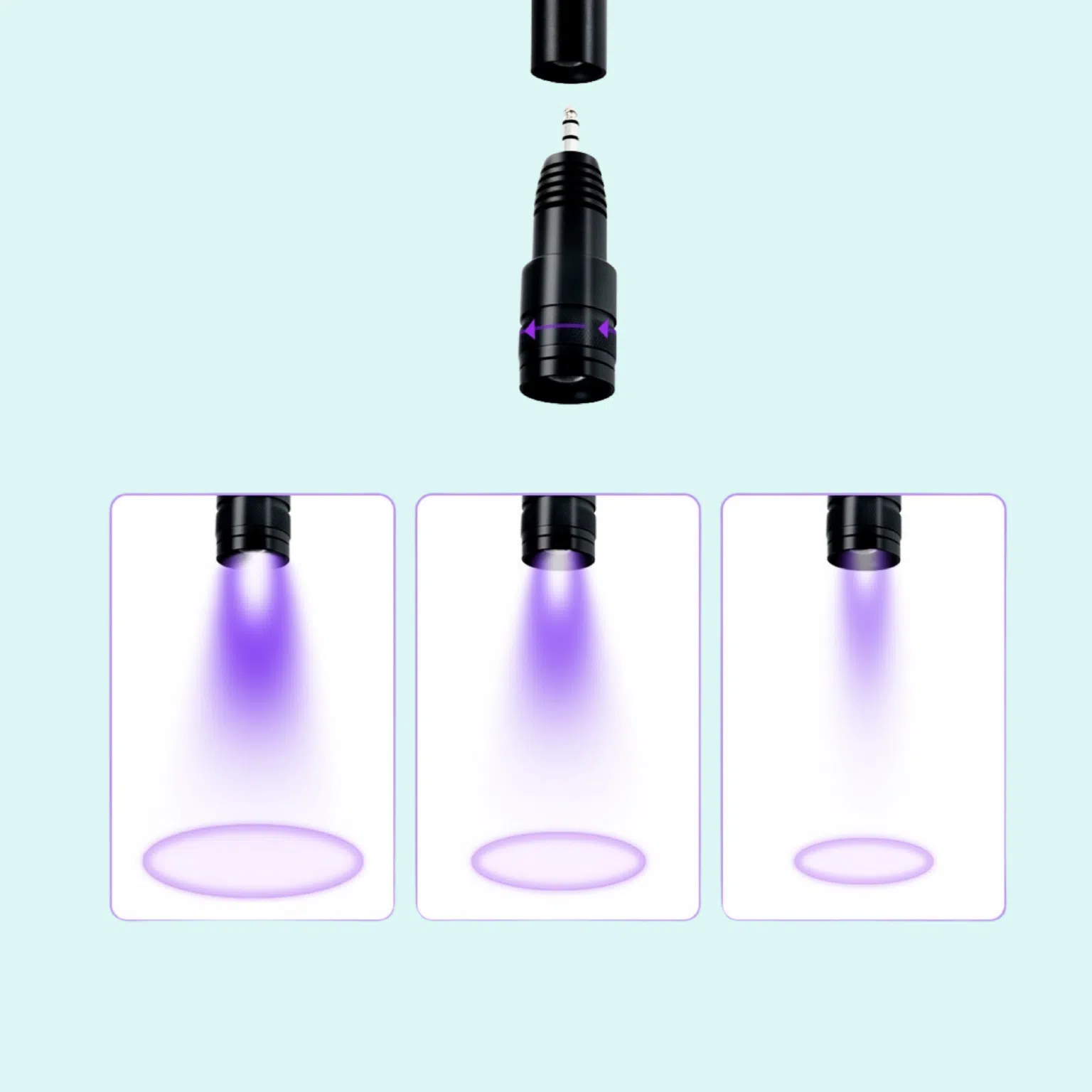 Lampa Led cosmetica, Lampa Ring Light cu luminozitate reglabilă și focalizare pentru adeziv pentru gene, Lampa profesionala gene [4]