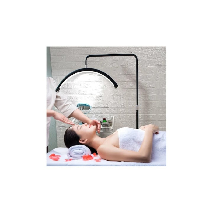 Lampa Led Semiluna cu Picior Fix, Reglarea Intesitatii si Suport pentru Telefon, 28 Inch [2]