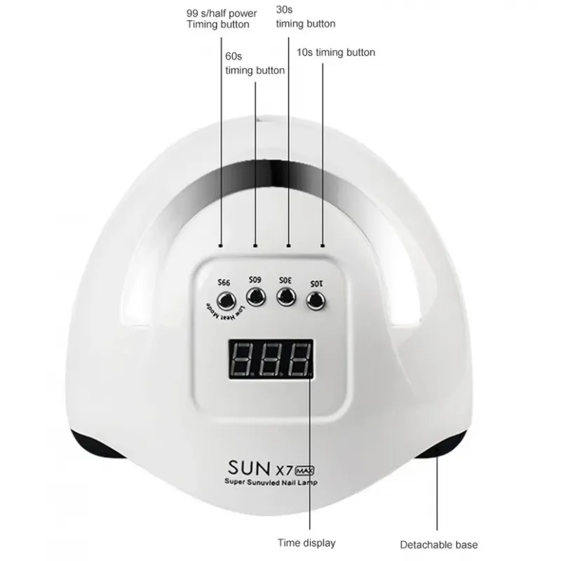 Lampa Unghii UV LED Sun X7 Max, 220W [2]