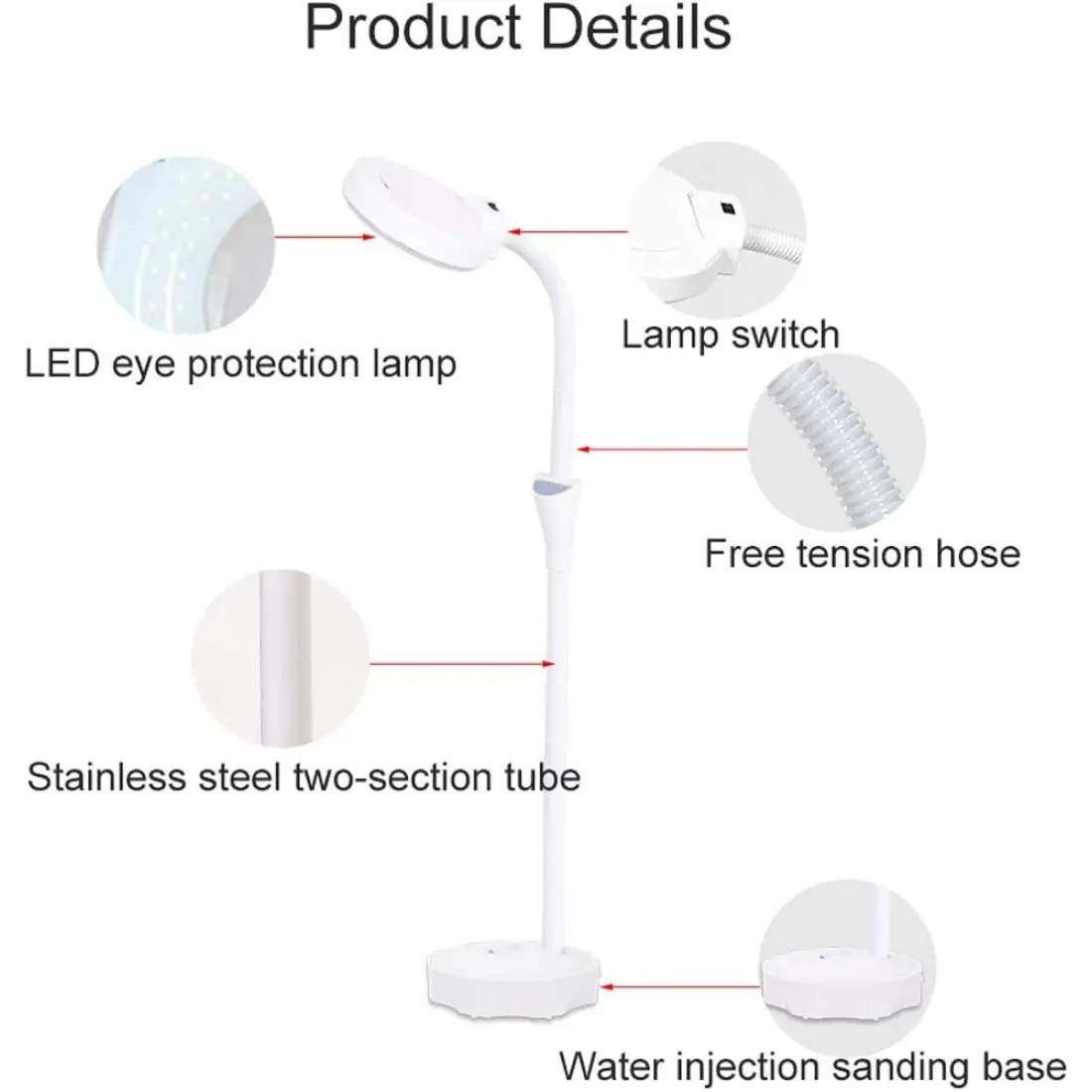 Lupa Cosmetica cu Led si Picior pt Gene - Cu Potentiometru [3]