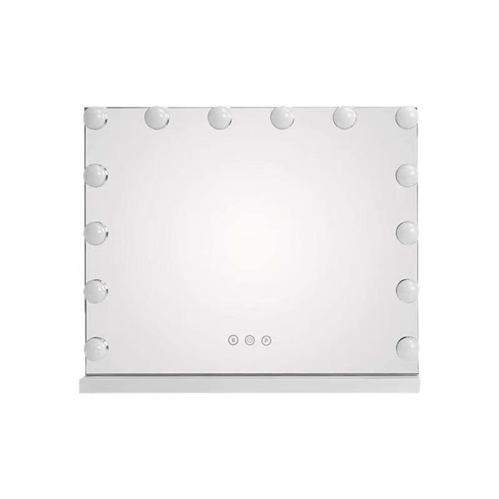 Oglinda cosmetica, Cu iluminare LED, Lumina in 3 culori, Luminozitate reglabila, Functie de memorie tactila, 58x12x46cm [4]