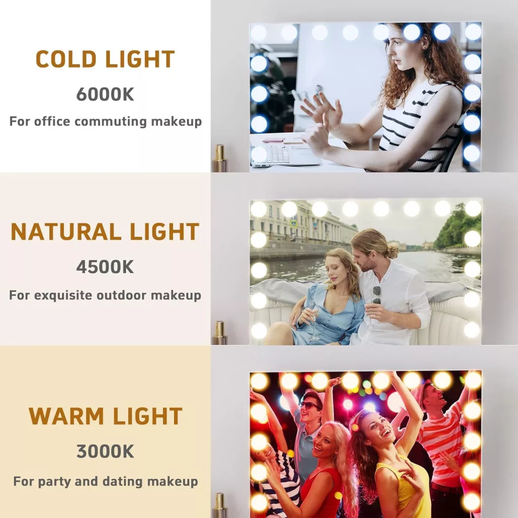 Oglinda machiaj 15 led oglinda Hollywood 58 x 46cm [3]