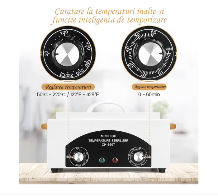 Pupinel CALIBRAT ETALONARE, sterilizator cu aer cald 220 grade CH-360T [3]
