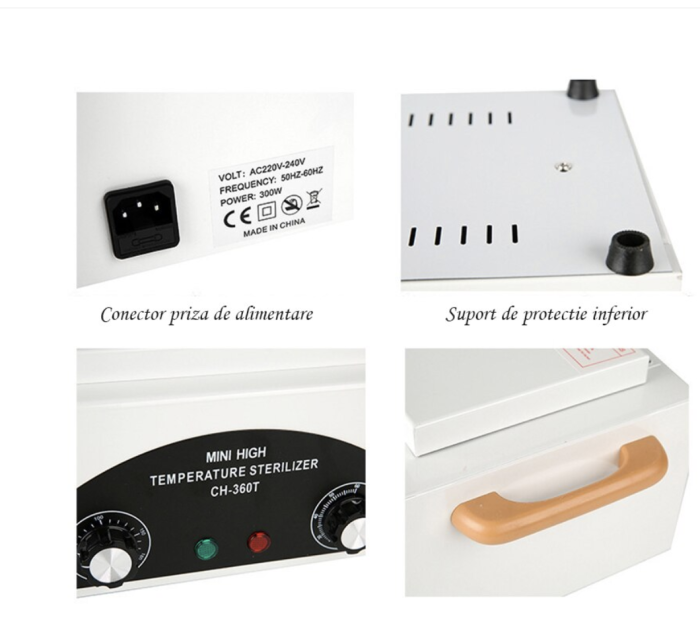 Pupinel CALIBRAT ETALONARE, sterilizator cu aer cald 220 grade CH-360T [2]