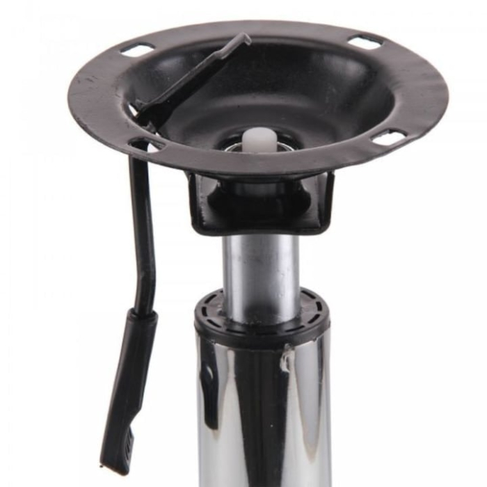 Scaun cu spatar si Suport pedichiura, reglabil, Negru [4]