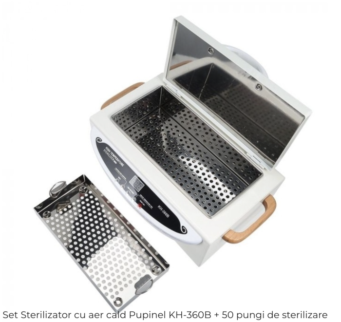 Sterilizator cu aer cald Pupinel KH-360B + 50 pungi de sterilizare [2]