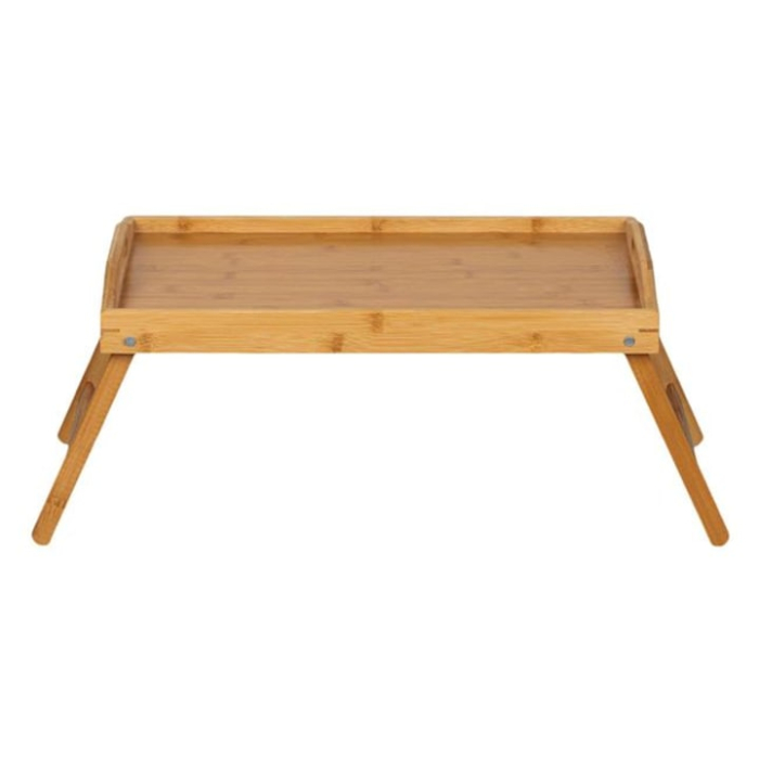 Tava de Servit la Pat cu Picioare Pliabile de Bambus 50x30x22cm [4]