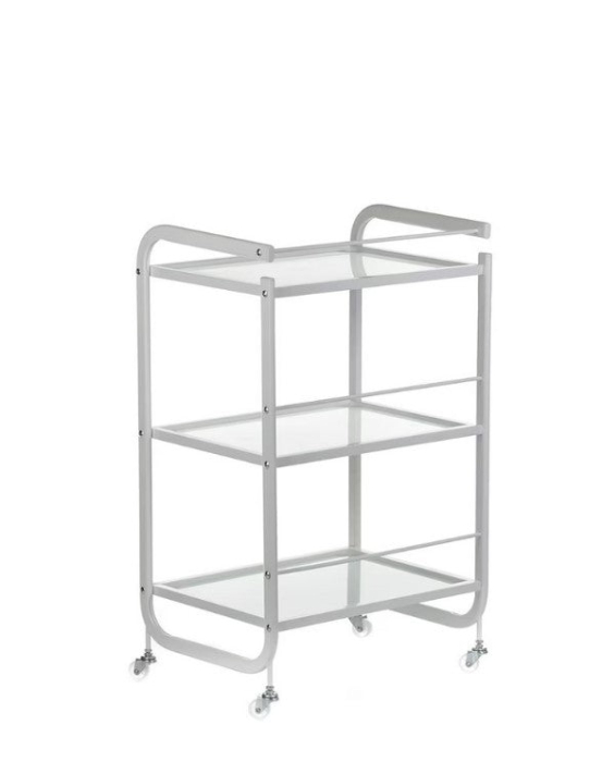 Ucenic profesional pentru salon, cosmetica, frizerie cu 3 polite din sticla, 58L [2]