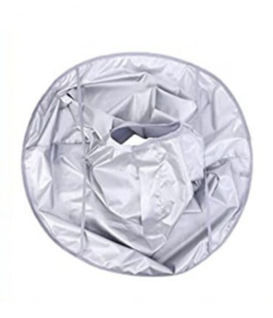 Pelerina de tuns, 60cm, gri argintiu, design umbrela, pentru barbati, 1 bucata [2]