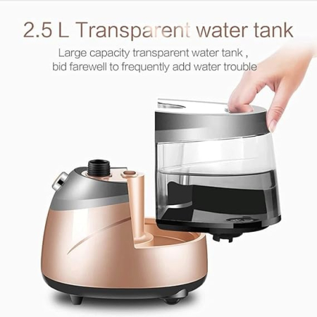 Aparat de calcat profesional Garment Steamer DSP, Vertical, Putere 2000 W, 4 Trepte de putere, Talpa metalica, Capacitate bazin 2.5 L, Dubla protectie la supraincalzire [7]