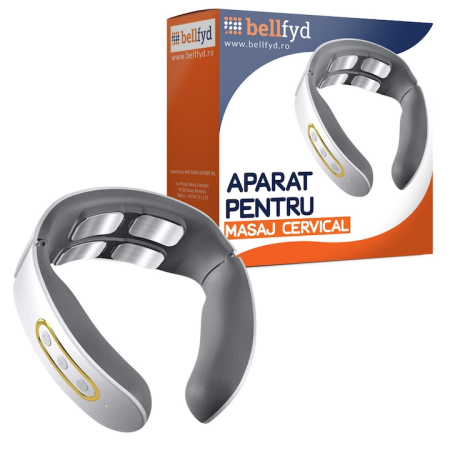 Aparat de Masaj Cervical cu Impuls Electromagnetic pentru durerile de gat si spate , 4 Electrozi, 6 tipuri de masaj, 9 nivele de intensitate [1]