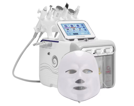 Aparat Profesional Cosmetic - Aparat Profesional Cosmetic Rejuvenare Faciala 7 in 1 Multifunctional, Masca LED, Hidrogenare, Dermabraziune, Hydra Beauty, Anti-Imbatranire, Lifting, Indepartarea ridurilor
