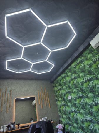 Aplica - Aplica LED Hexagon HoneyComb, 5 Hexagoane Tavan/Perete 2548x1715