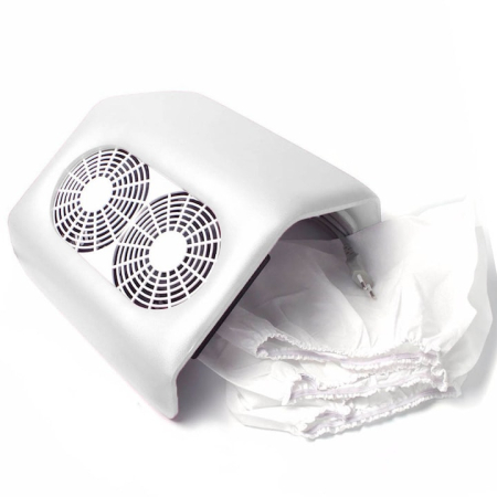Aspiratoare Praf - Aspirator - Colector Praf pentru unghii Profesional Alb Perfect cu 2 Ventilatoare