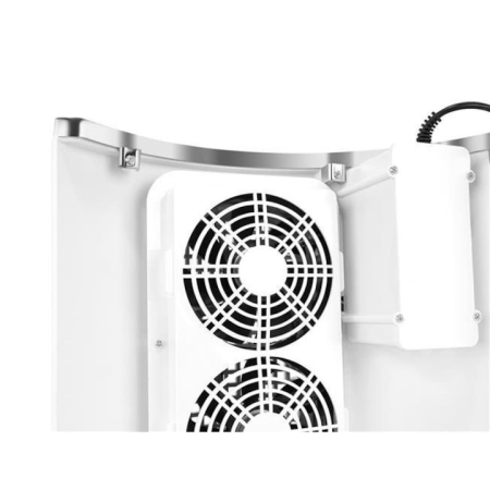 Aspirator de praf, UBX, cu 3 ventilatoare, suport de mana moale si confortabil, 2 saculeti refolosibili, 40W, 34x28x9.5cm, alb [5]