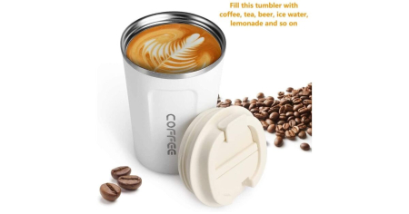 Cana termos cu capac, pentru cafea sau alte bauturi, Capacitate 510 ml, Interior din Inox [2]