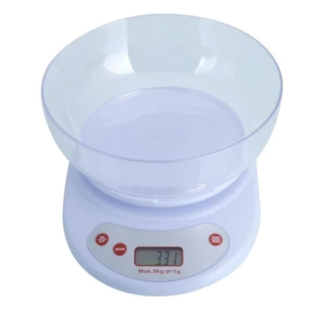 Cantare - Cantar pentru bucatarie, bol inclus, greutate maxima 5 Kg, display LCD, inchidere automata