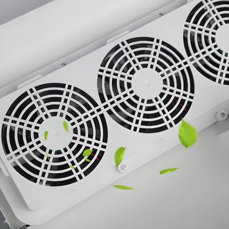 Colector, aspirator praf unghii profesional cu 3 ventilatoare, 40W, Alb [3]