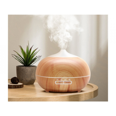 Difuzor Aromaterapie cu ultrasunet, uleiuri esentiale, cu telecomanda 300 ml, stejar [3]