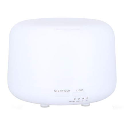 Umidificatoare Aer - Difuzor Aromaterapie Faintec, Pentru Purificarea Aerului, Cu 7 culori LED, 300ml, Silentios, Alb