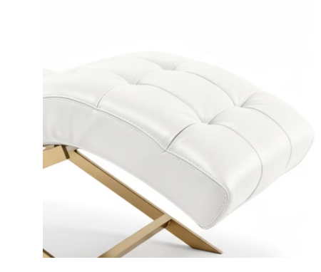 Fotoliu de relaxare, ZoePRO COOL, canapea cosmetica, perne suplimentare, alb, 180x70cm [3]
