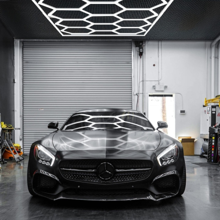 Hexagoane LED, Honeycomb, 512w, 2, 40m x 4, 80m, Alb Rece 6500K, Alimentare 220V, Garaj, Atelier, Salon, Frizerie, Magazin, Service [5]