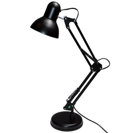 Lampi Birou - Lampa birou cu suport, culoare neagra, putere maxima 60 W, soclu E27