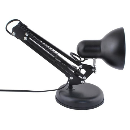 Lampa birou cu suport, culoare neagra, putere maxima 60 W, soclu E27 [3]