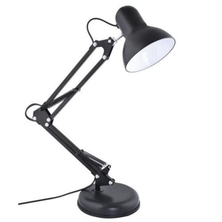 Lampi Birou - Lampa birou cu suport, culoare neagra, putere maxima 60 W, soclu E27