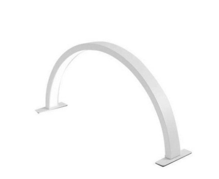 Ring Light - Lampa LED semiluna pentru masa | 50w, 72cm L, 35cm H - (ALB)