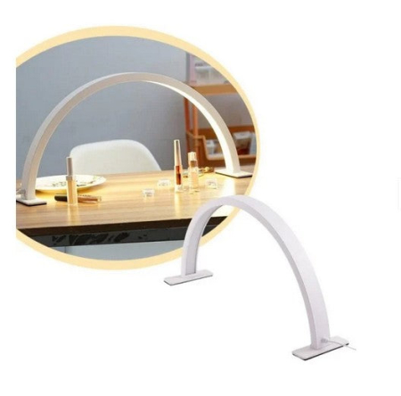 Lampa LED semiluna pentru masa | 50w, 72cm L, 35cm H - (ALB) [1]