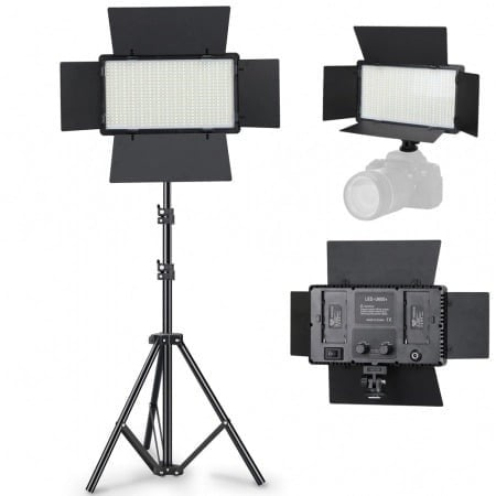 Ring Light - Lampa Make Up , Lampa Poze, Panou Bi-Color 800 LED, trepied 160 cm inclus, Lumina foto/video, Lumina Studio