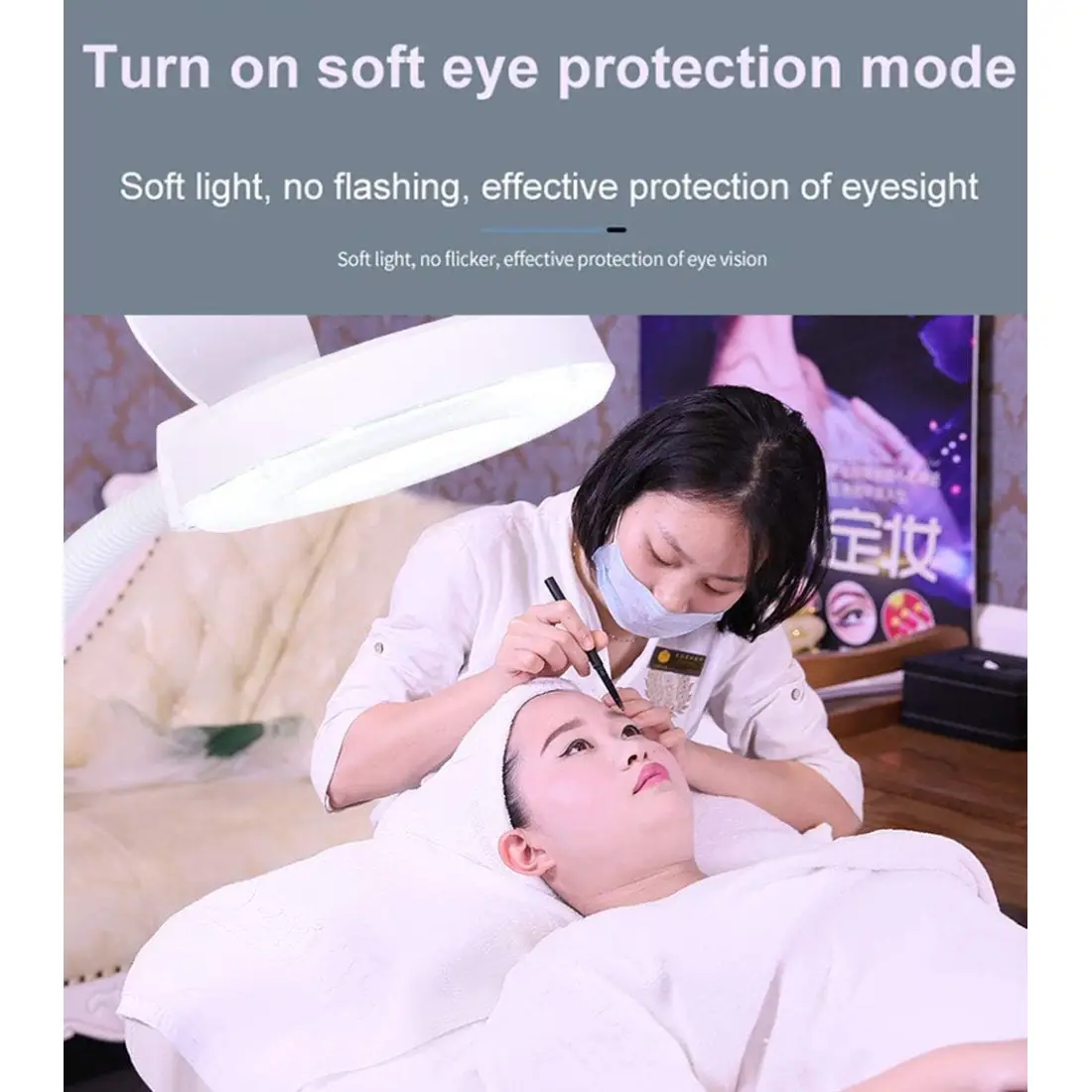 Lupa Cosmetica cu Led si Picior pt Gene - Cu Potentiometru [6]