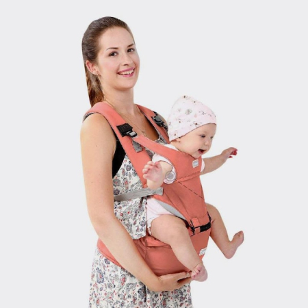 Marsupiu - Marsupiu ergonomic Aiebao cu scaunel, Corai