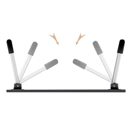 Masa laptop cu suport pahar, picioare anti-derapante, suport telefon/tableta, pliabila, din lemn, 28 x 60 x 40 [2]