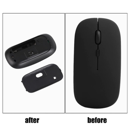 Mouse Bluetooth, 5.2, silentios, negru, dimensiuni mici [4]