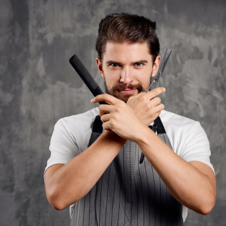 Pelerina Frizerie Barberie, Pasi Clasici, Poliester 160x140cm [1]