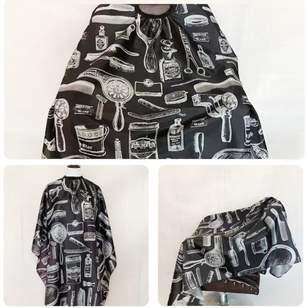 Pelerina  Frizerie, Impermeabile, Usor de Curatat, Negru [2]