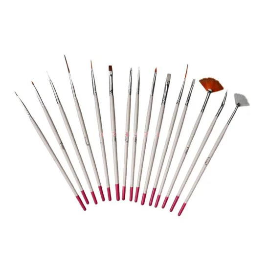 Accesorii manichiura/pedichiura - Pensule set 15 Yvette model deosebit