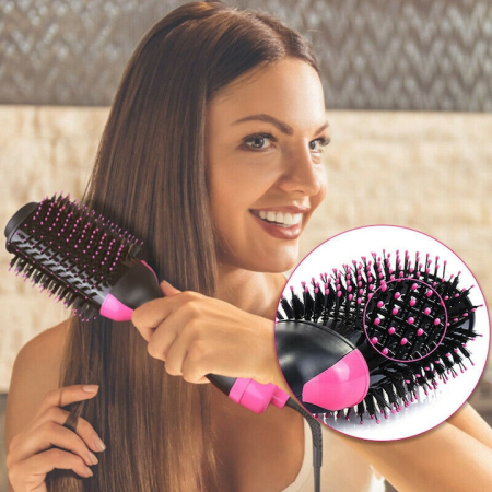 Perie electrica pentru volum cu aer cald One Step 3in1, uscator, perie, ondulator,1000 W, tehnologie Ionica, 3 trepte de temperatura [3]