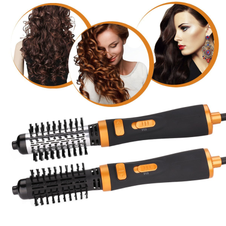 Perie rotativa electrica tehnologie aer cald 2 in 1, 900W, 3 viteze, 2 Accesorii , cablu 360 [3]