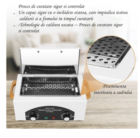 Pupinel CALIBRAT ETALONARE, sterilizator cu aer cald 220 grade CH-360T [4]