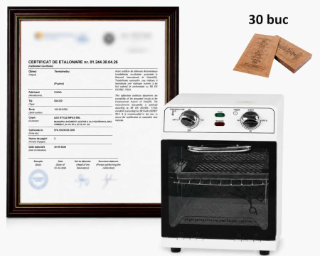 Sterilizatoare - Pupinel CALIBRAT ETALONARE, sterilizator cu aer cald 220 grade SM-220+30buc pungi