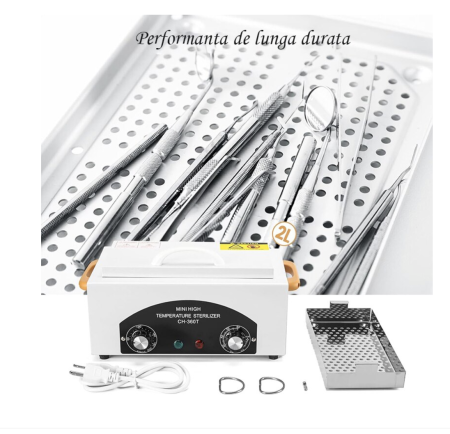 Pupinel Calibrat ETALONARE, Sterilizator Profesional CH-360T + 50 Pungi Maro din Hartie [3]