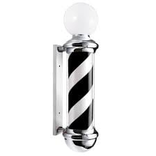 Accesorii Frizerie - Reclama luminoasa frizerie, Barber Pole, Barber Shop, 72CM negru